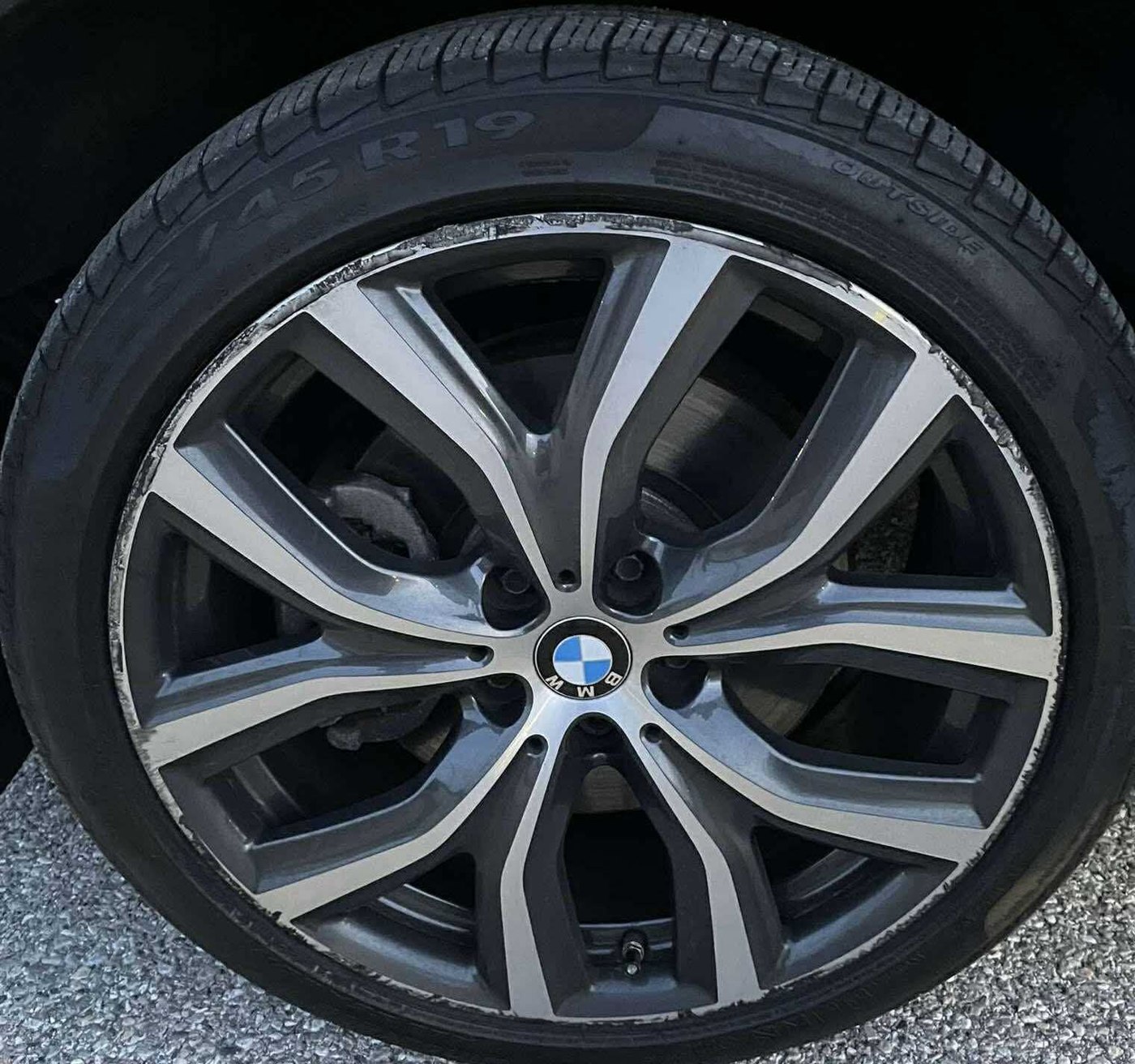 Scuffed wheel edge